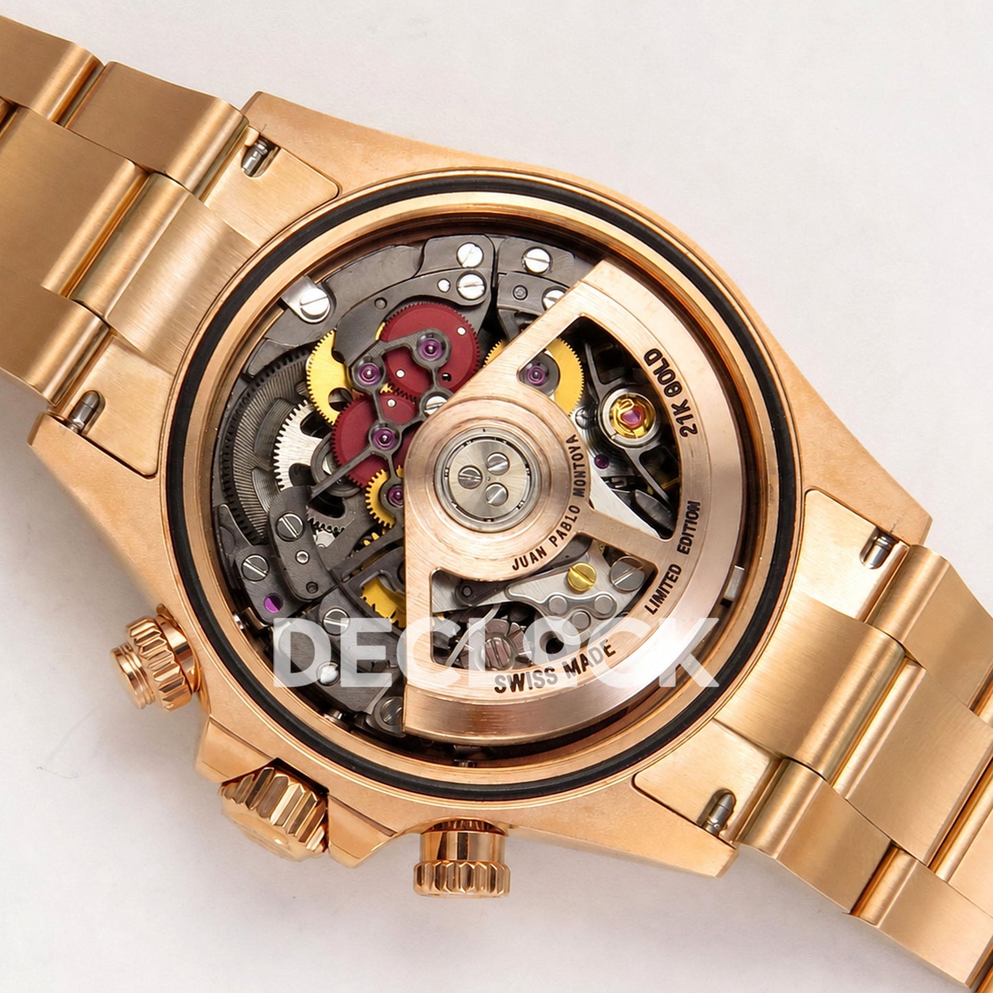 Rolex Daytona Montoya Rose Gold Skeleton SONIC SA4130 Replica