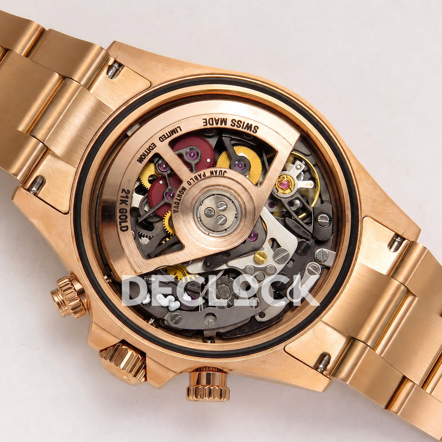 Rolex Daytona Montoya Rose Gold Skeleton SONIC SA4130 Replica