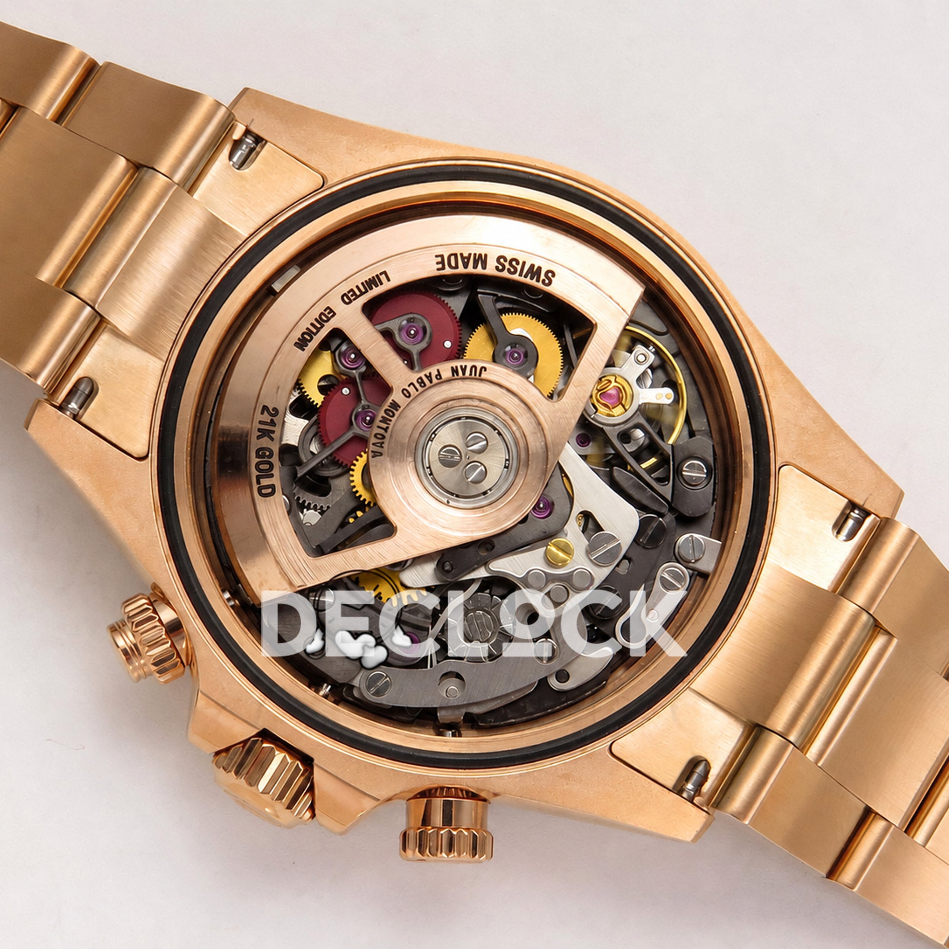Rolex Daytona Montoya Rose Gold Skeleton SONIC SA4130 Replica