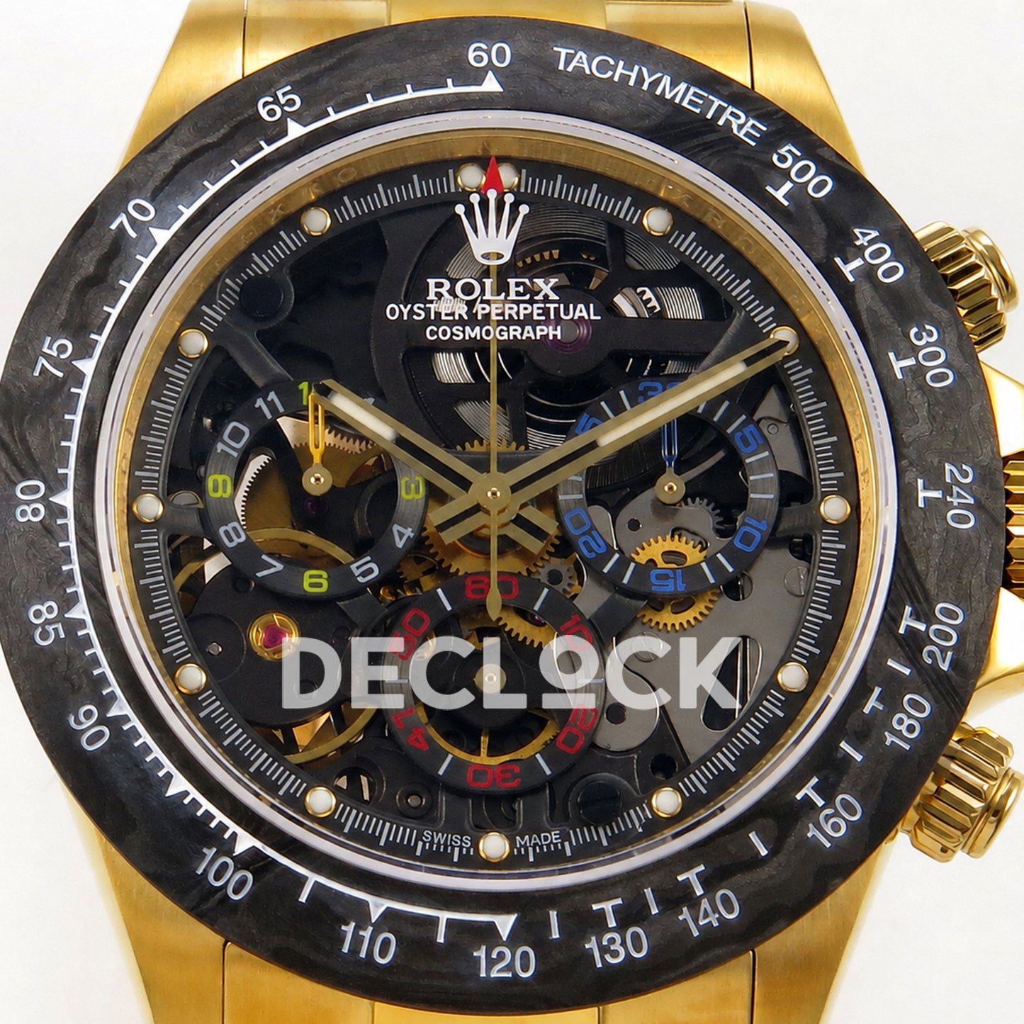 Rolex Daytona Montoya Yellow Gold Skeleton SONIC SA4130 Replica