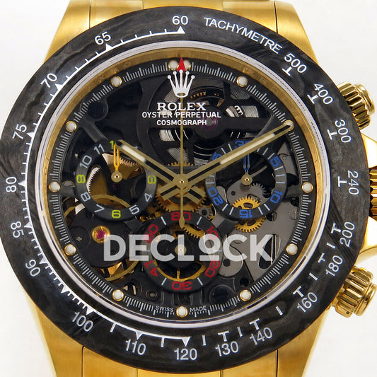 Rolex Daytona Montoya Yellow Gold Skeleton SONIC SA4130 Replica