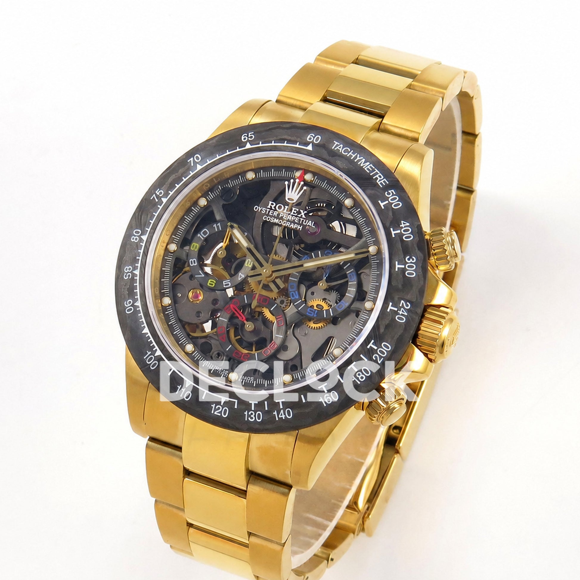 Rolex Daytona Montoya Yellow Gold Skeleton SONIC SA4130 Replica