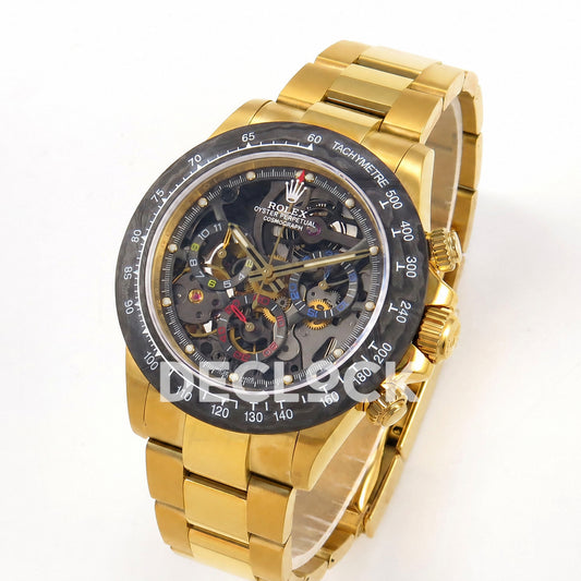 Rolex Daytona Montoya Yellow Gold Skeleton SONIC SA4130 Replica
