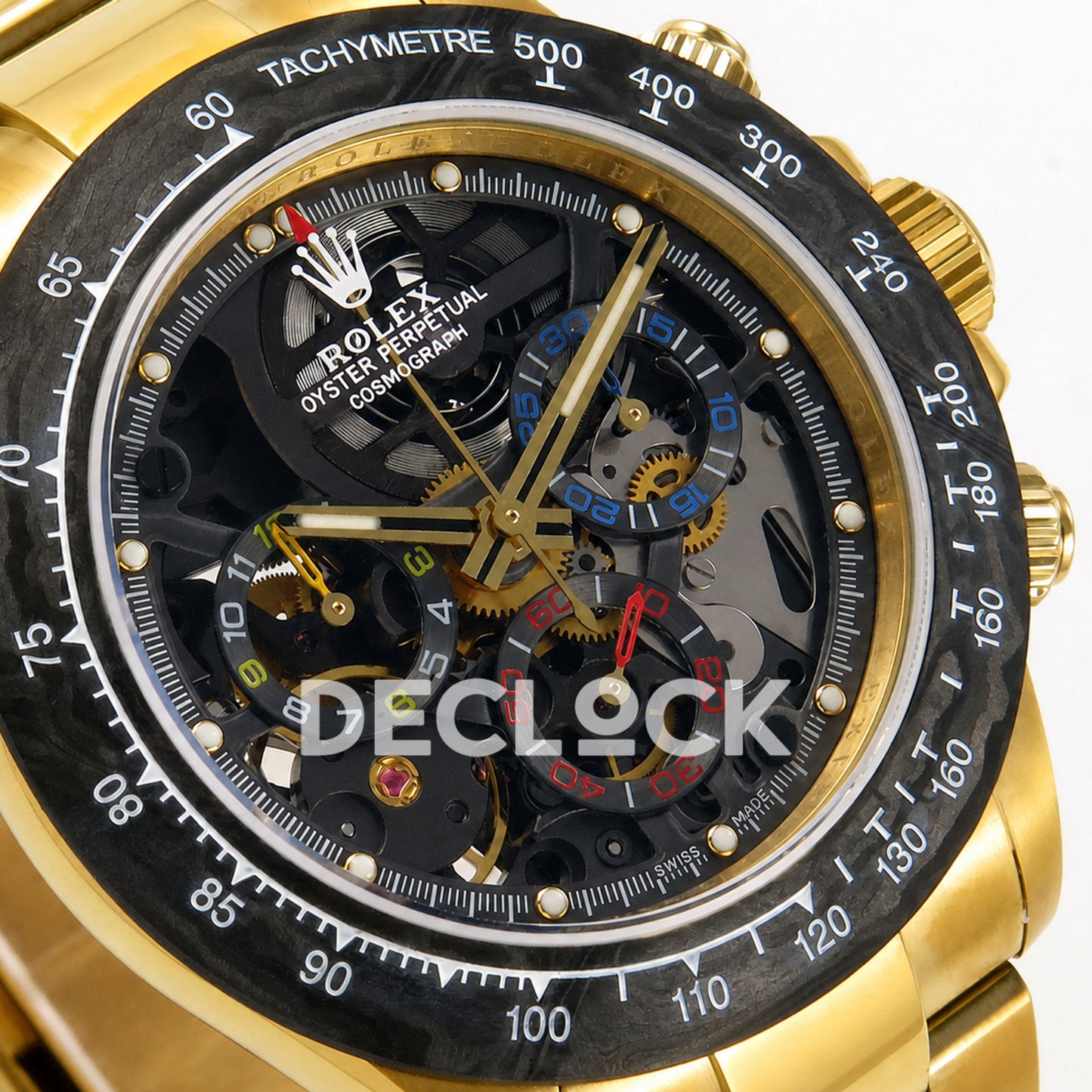 Rolex Daytona Montoya Yellow Gold Skeleton SONIC SA4130 Replica