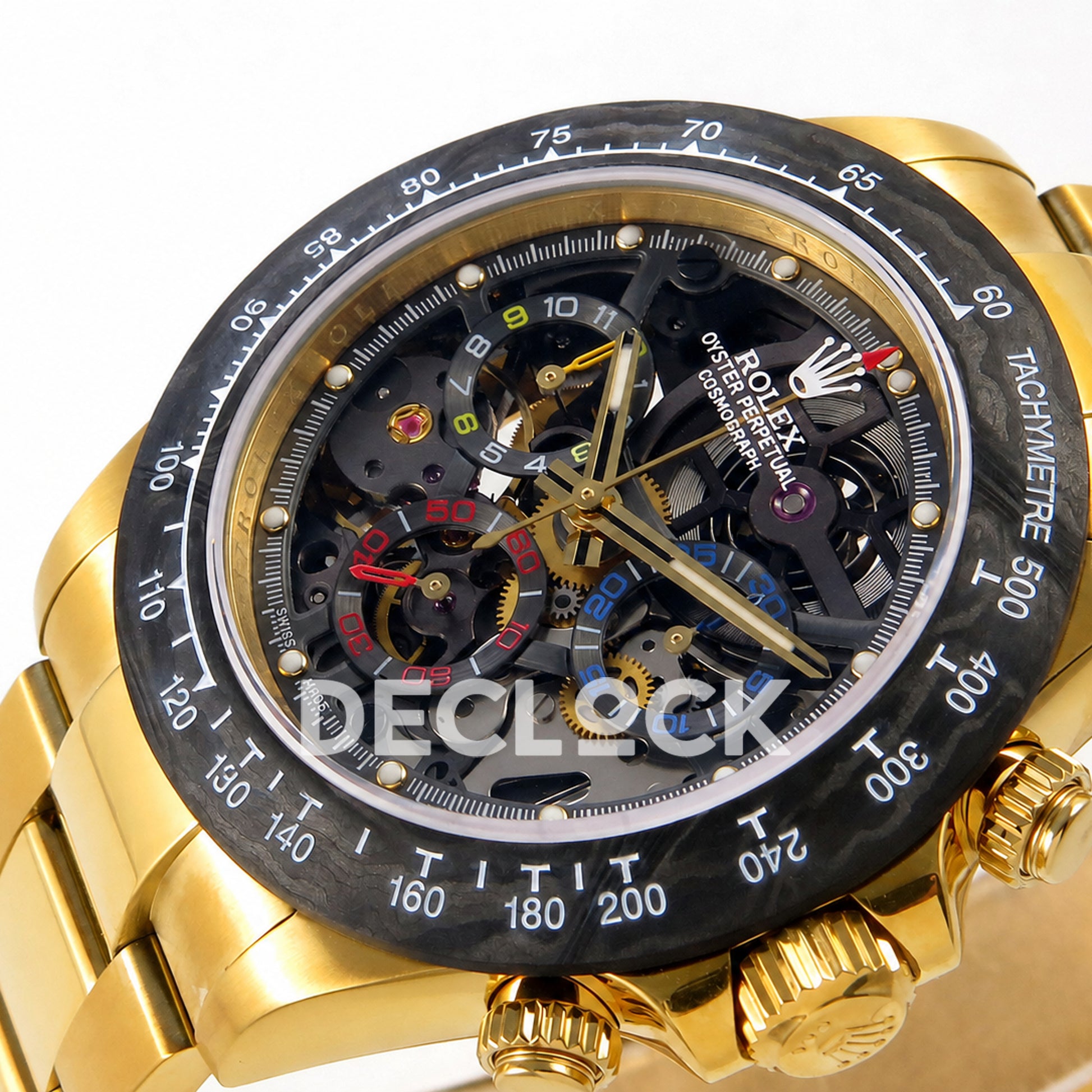 Rolex Daytona Montoya Yellow Gold Skeleton SONIC SA4130 Replica
