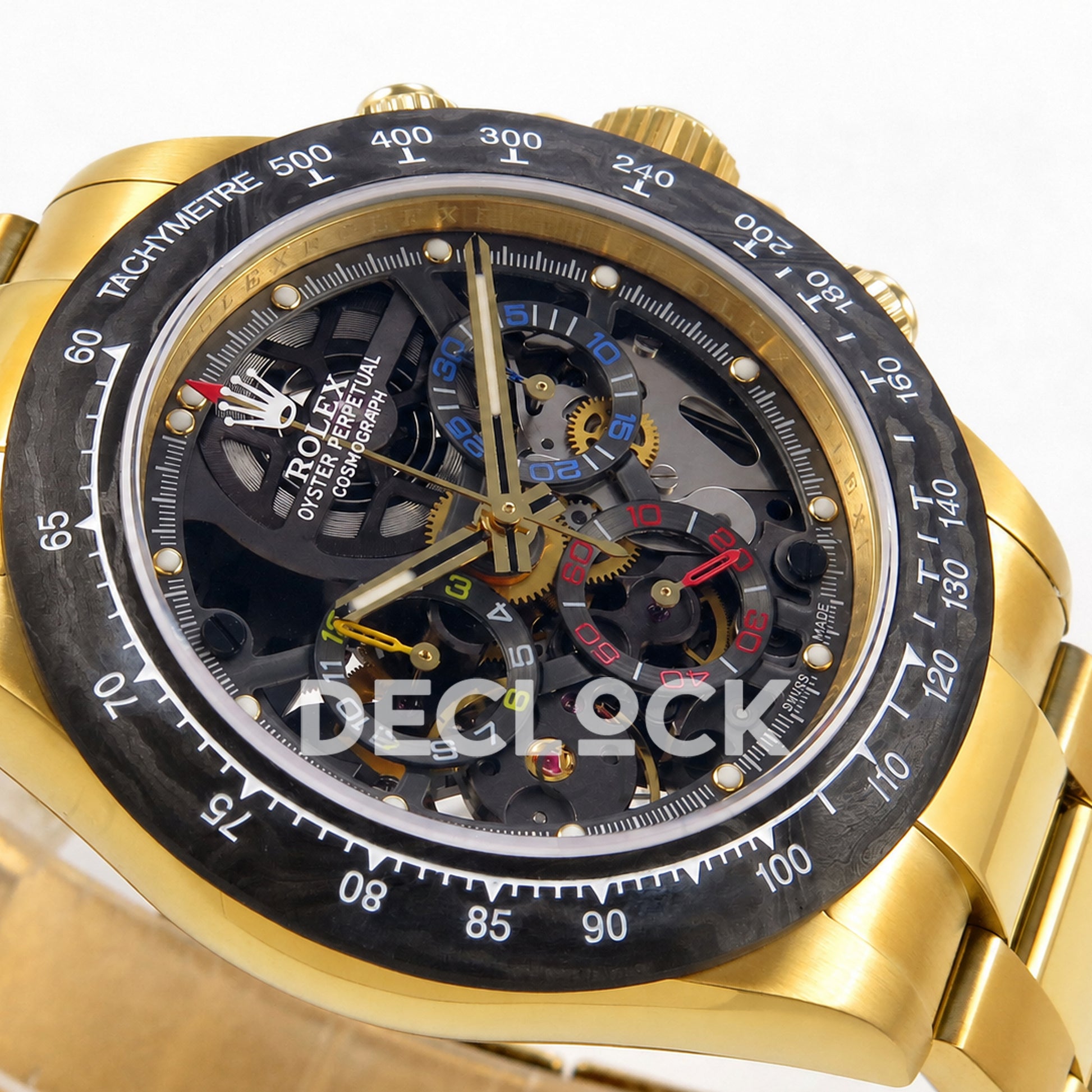 Rolex Daytona Montoya Yellow Gold Skeleton SONIC SA4130 Replica