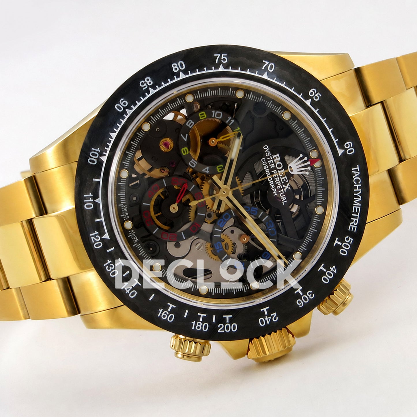 Rolex Daytona Montoya Yellow Gold Skeleton SONIC SA4130 Replica