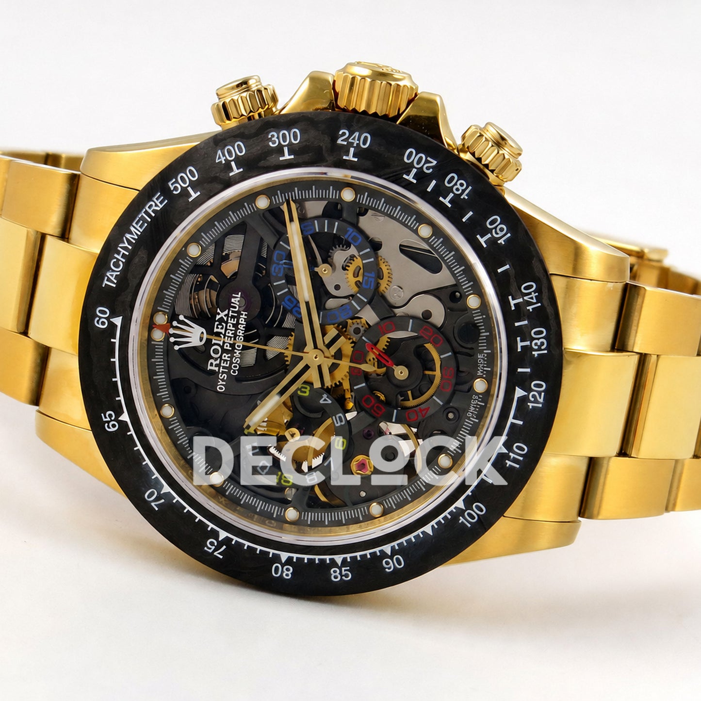 Rolex Daytona Montoya Yellow Gold Skeleton SONIC SA4130 Replica