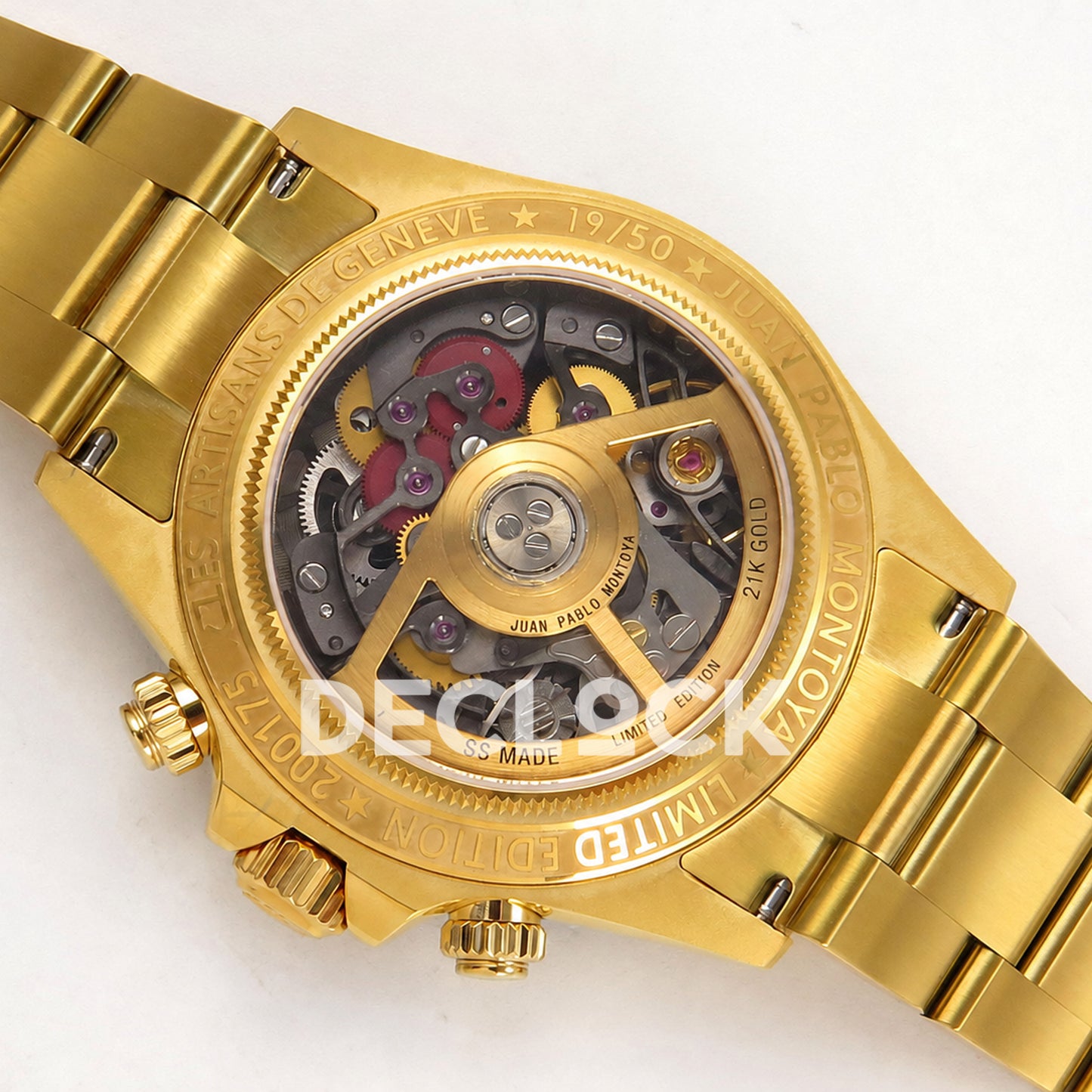 Rolex Daytona Montoya Yellow Gold Skeleton SONIC SA4130 Replica