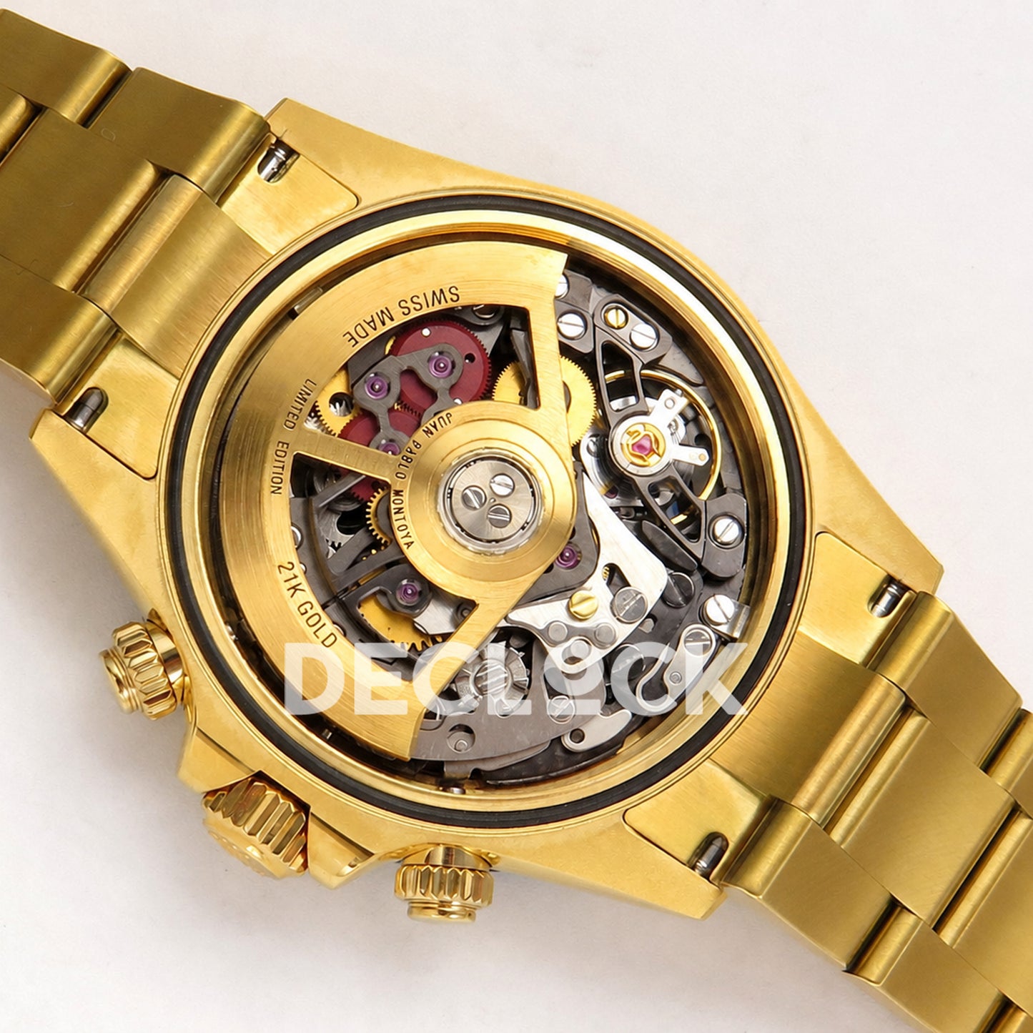 Rolex Daytona Montoya Yellow Gold Skeleton SONIC SA4130 Replica