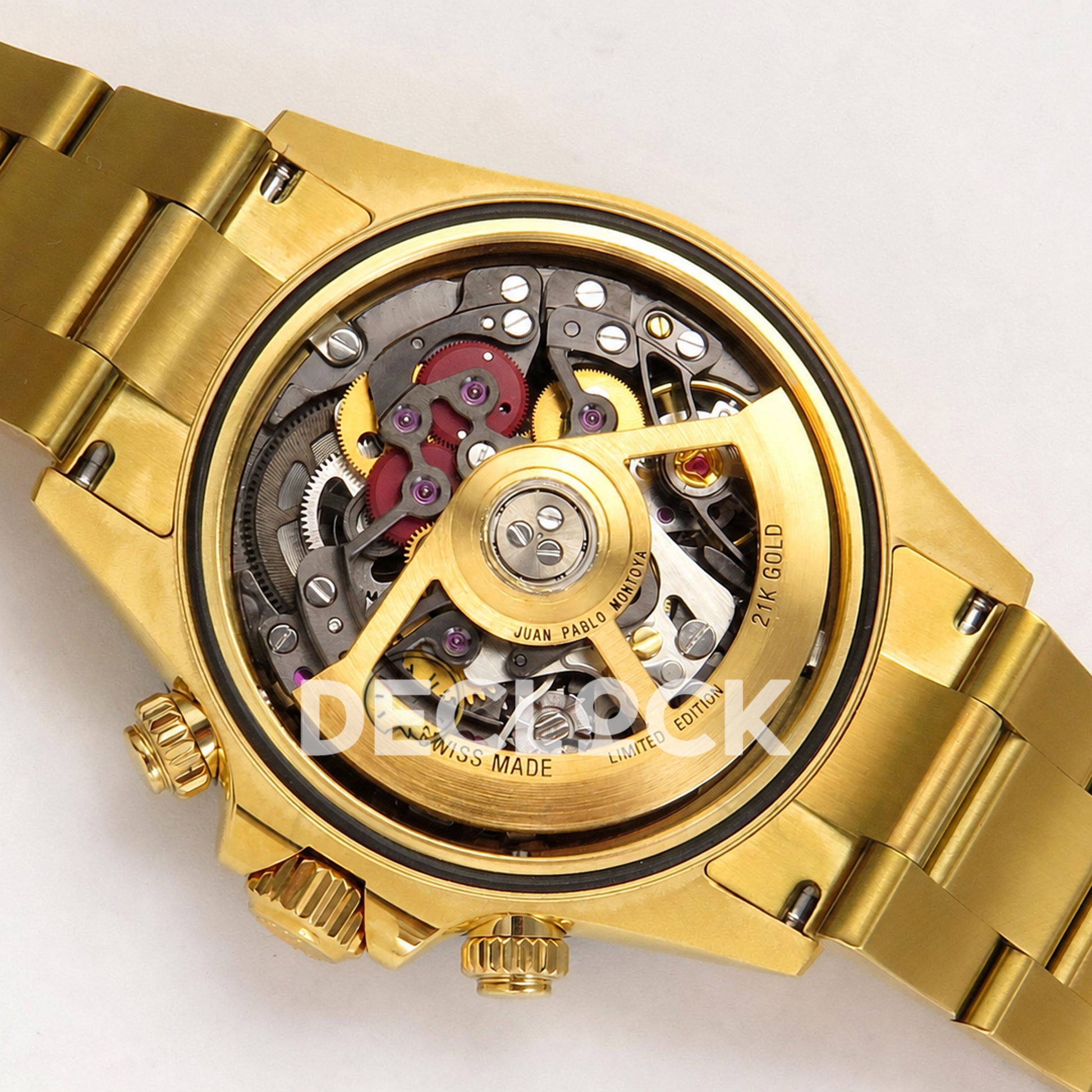 Rolex Daytona Montoya Yellow Gold Skeleton SONIC SA4130 Replica