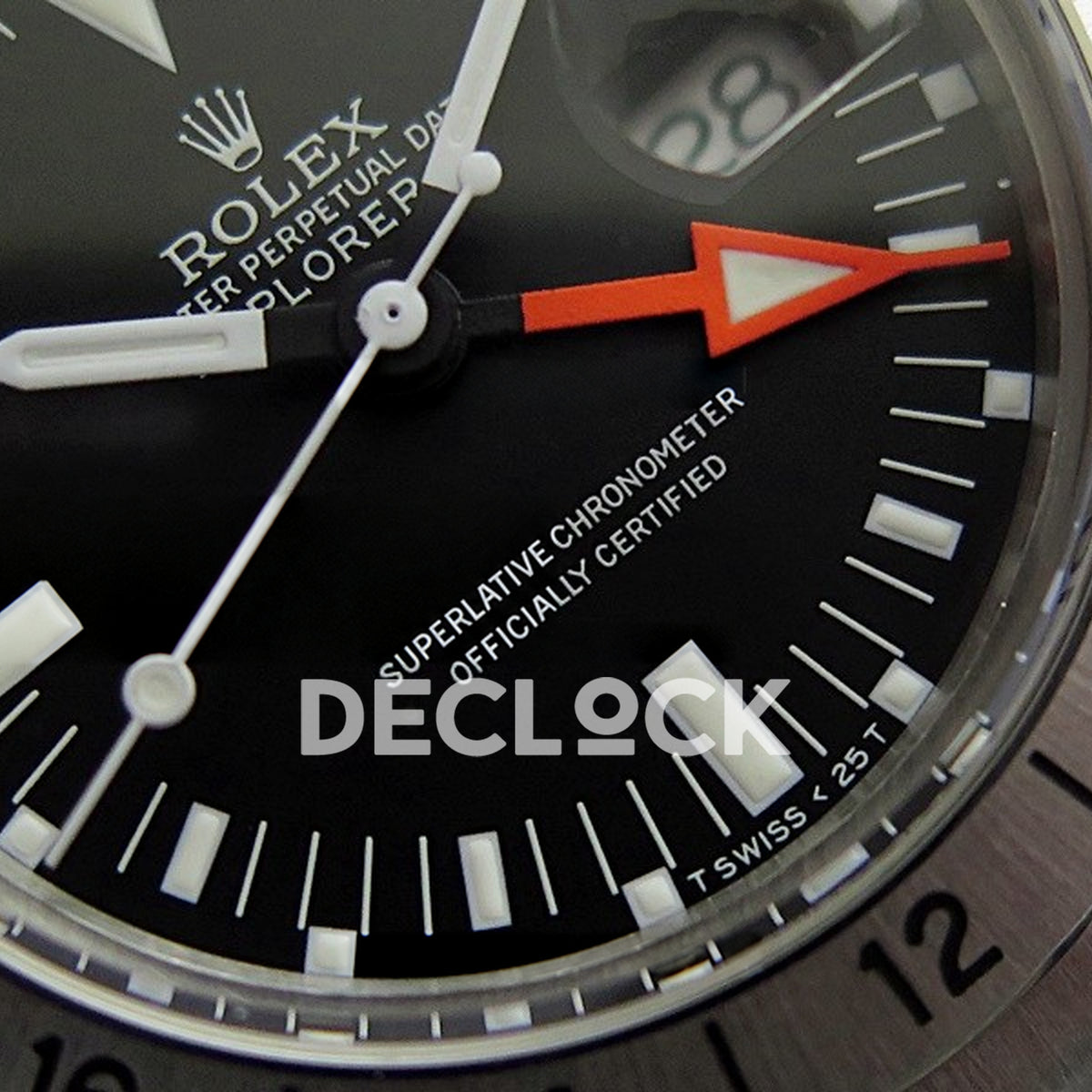 Rolex Explorer II 1655 Vintage Black Dial BP A2836