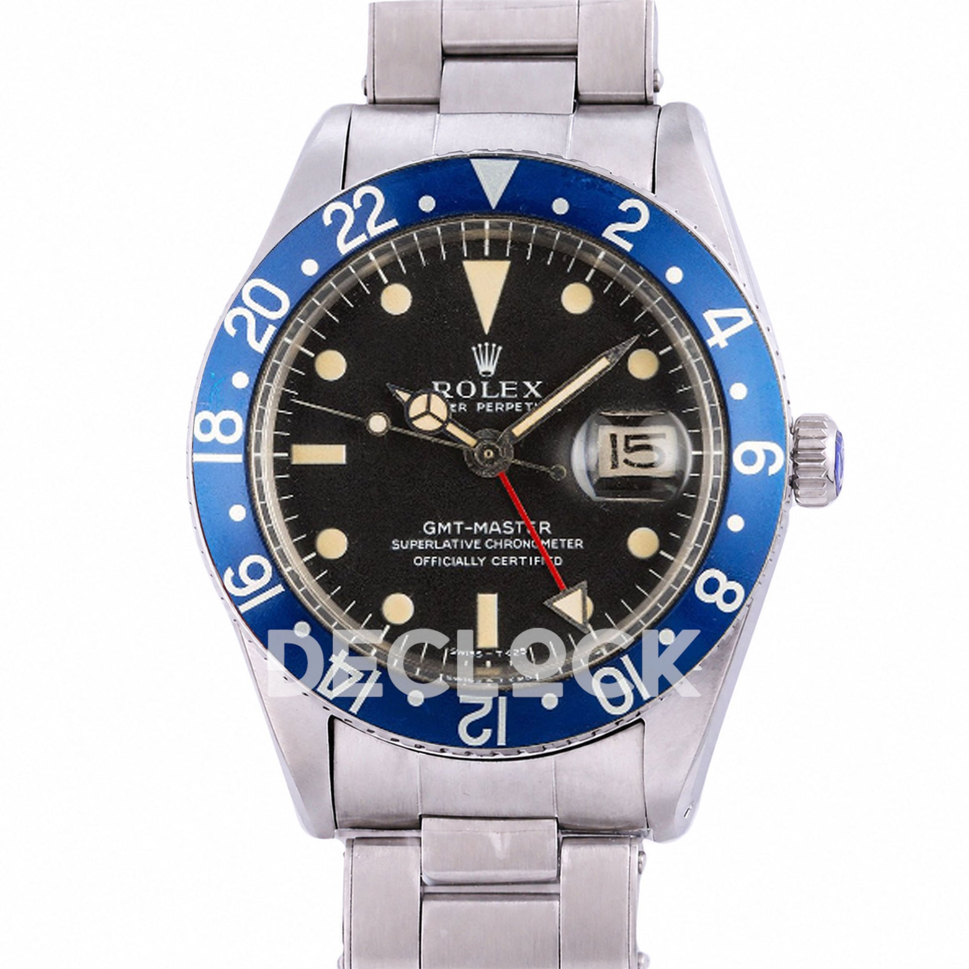 Rolex GMT-Master 6542 'Bluberry' Black Dial 40mm Vintage