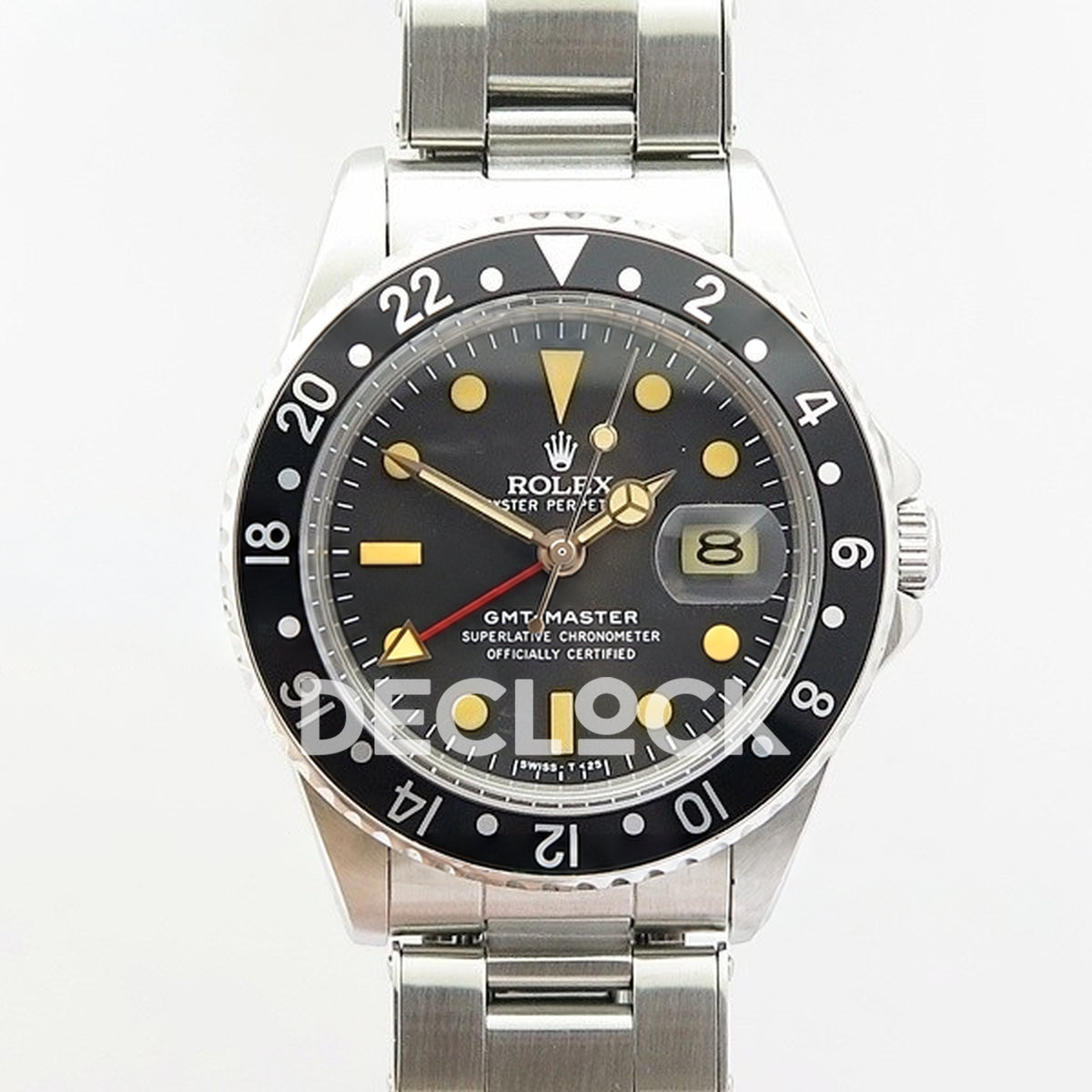 Rolex GMT-Master 16750 Vintage Black Bezel BP A2836 - Front view
