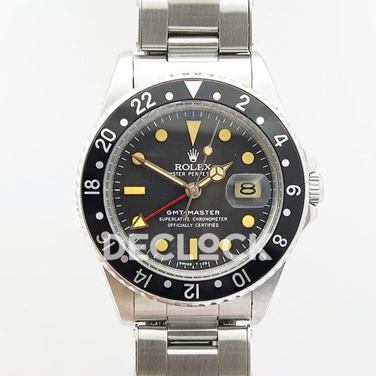 Rolex GMT-Master 16750 Vintage Black Bezel BP A2836 - Front view