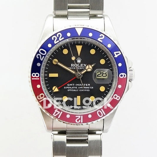 Rolex GMT-Master 16750 Vintage Blue/Red Bezel BP A2836 - Front view