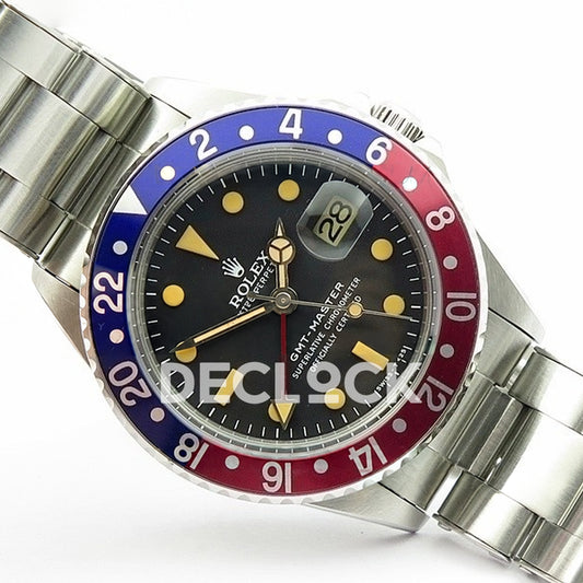 Rolex GMT-Master 16750 Vintage Blue/Red Bezel BP A2836 - Angled front view