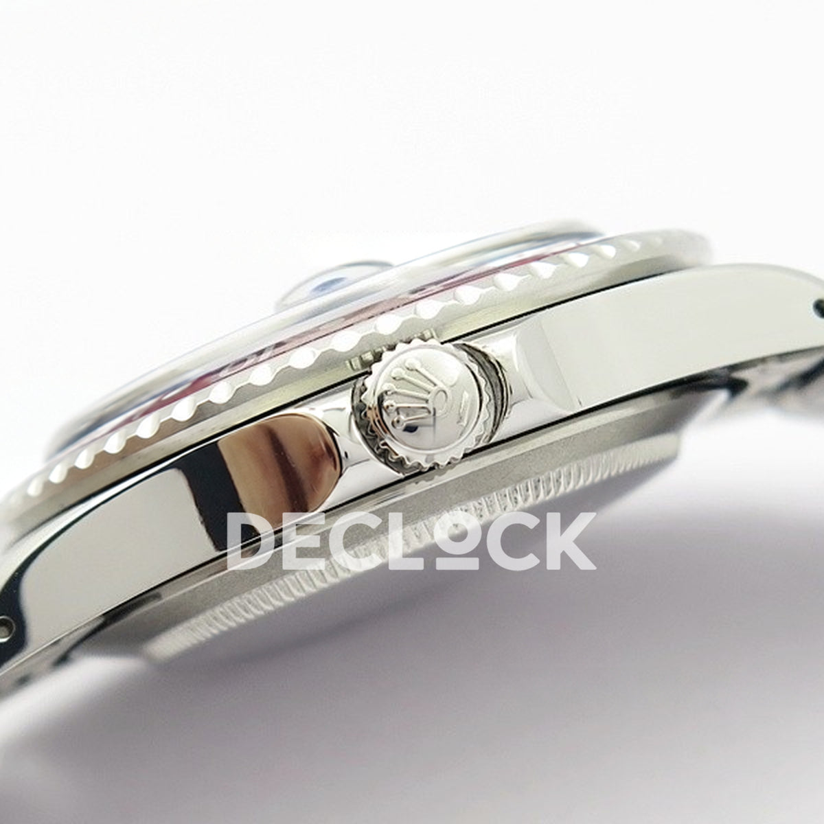 Rolex GMT-Master 16750 Vintage Blue/Red Bezel BP A2836 - Crown side profile