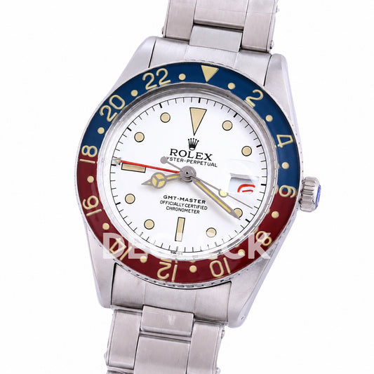 Rolex GMT-Master 6542 'Albino' White Dial 40mm Asian 2836 Vintage Replica