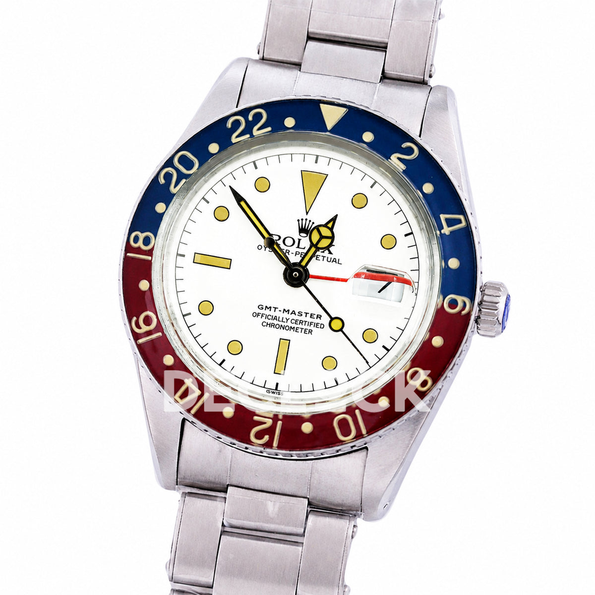 Rolex GMT-Master 6542 'Albino Black Hands' 40mm Asian 2836 Vintage