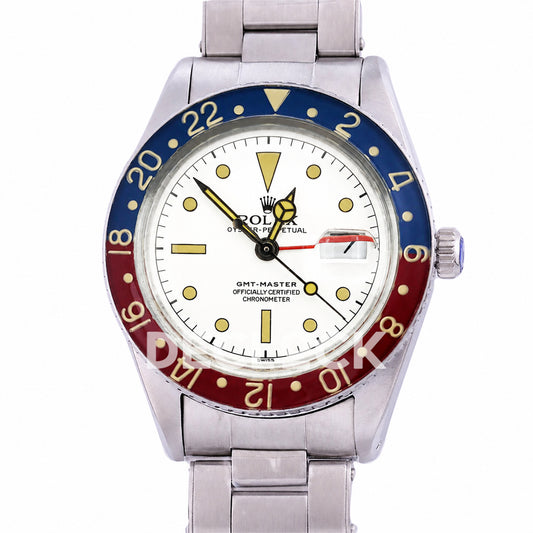 Rolex GMT-Master 6542 'Albino Black Hands' 40mm Asian 2836 Vintage
