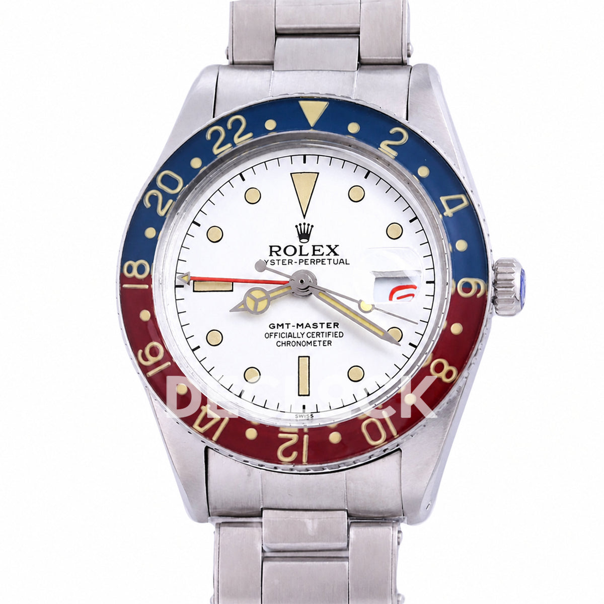 Rolex GMT-Master 6542 'Albino' White Dial 40mm Asian 2836 Vintage Replica
