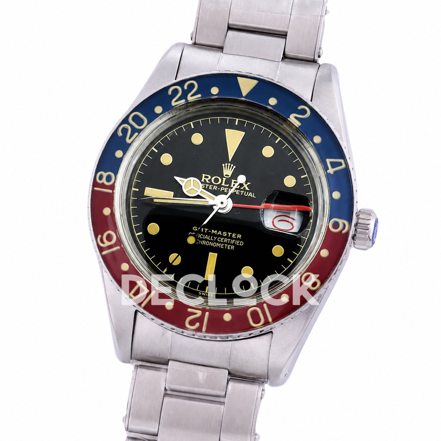 Rolex GMT-Master 6542 'Bakelite' Black Dial 40mm Asian 2836 Vintage
