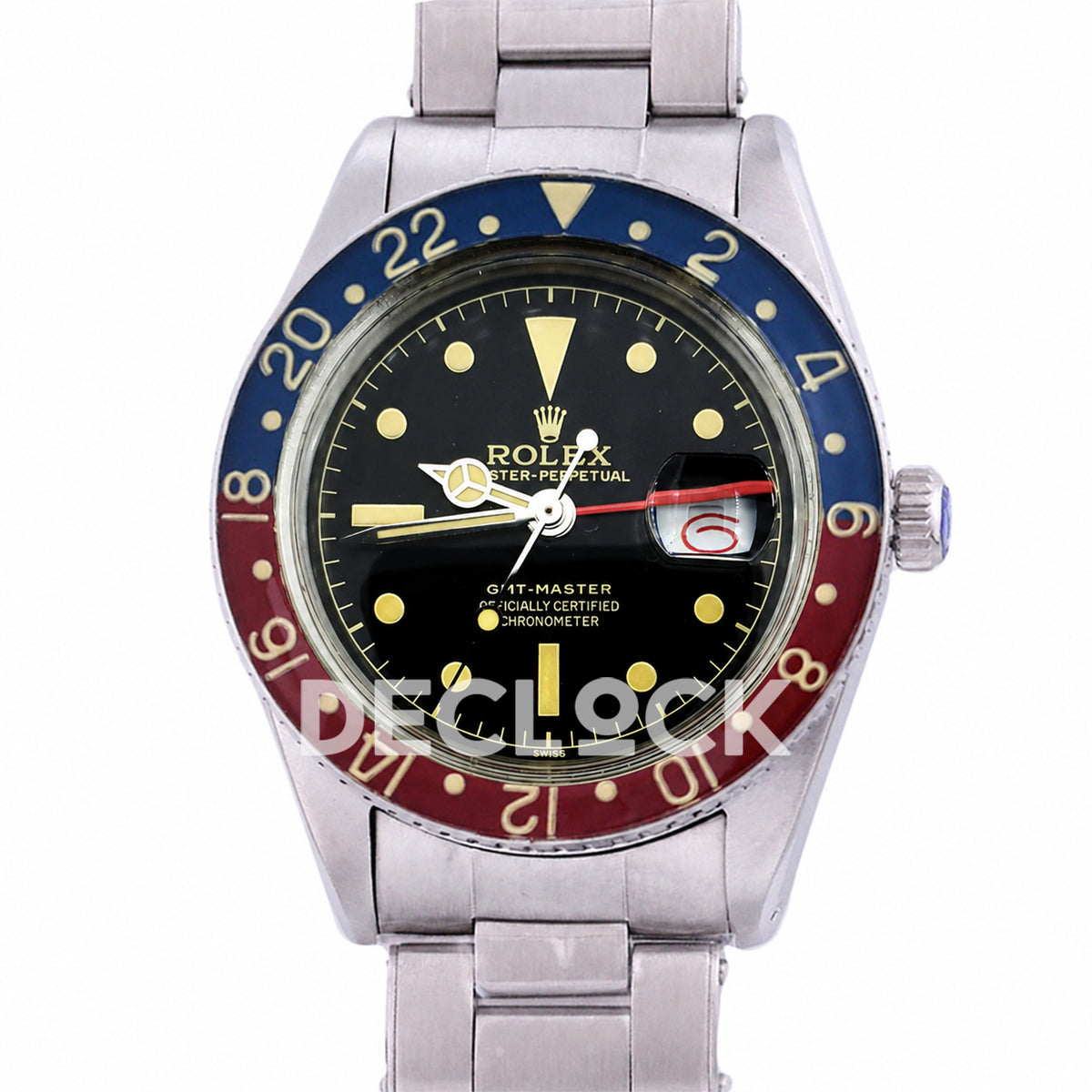 Rolex GMT-Master 6542 'Bakelite' Black Dial 40mm Asian 2836 Vintage