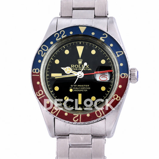 Rolex GMT-Master 6542 'Bakelite' Black Dial 40mm Asian 2836 Vintage