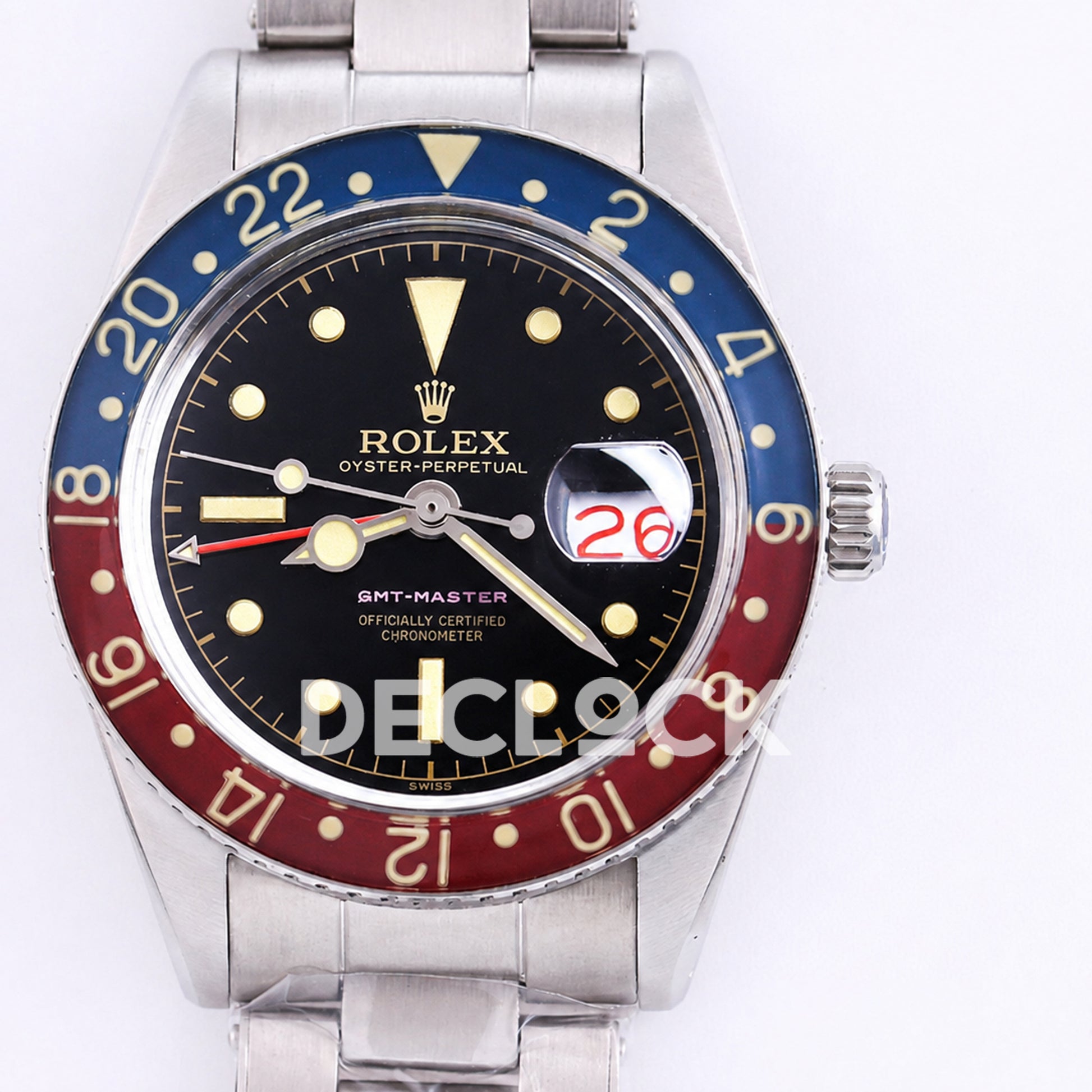 Rolex GMT-Master 6542 'Bakelite Purple GMT' 40mm Asian 2836 Vintage