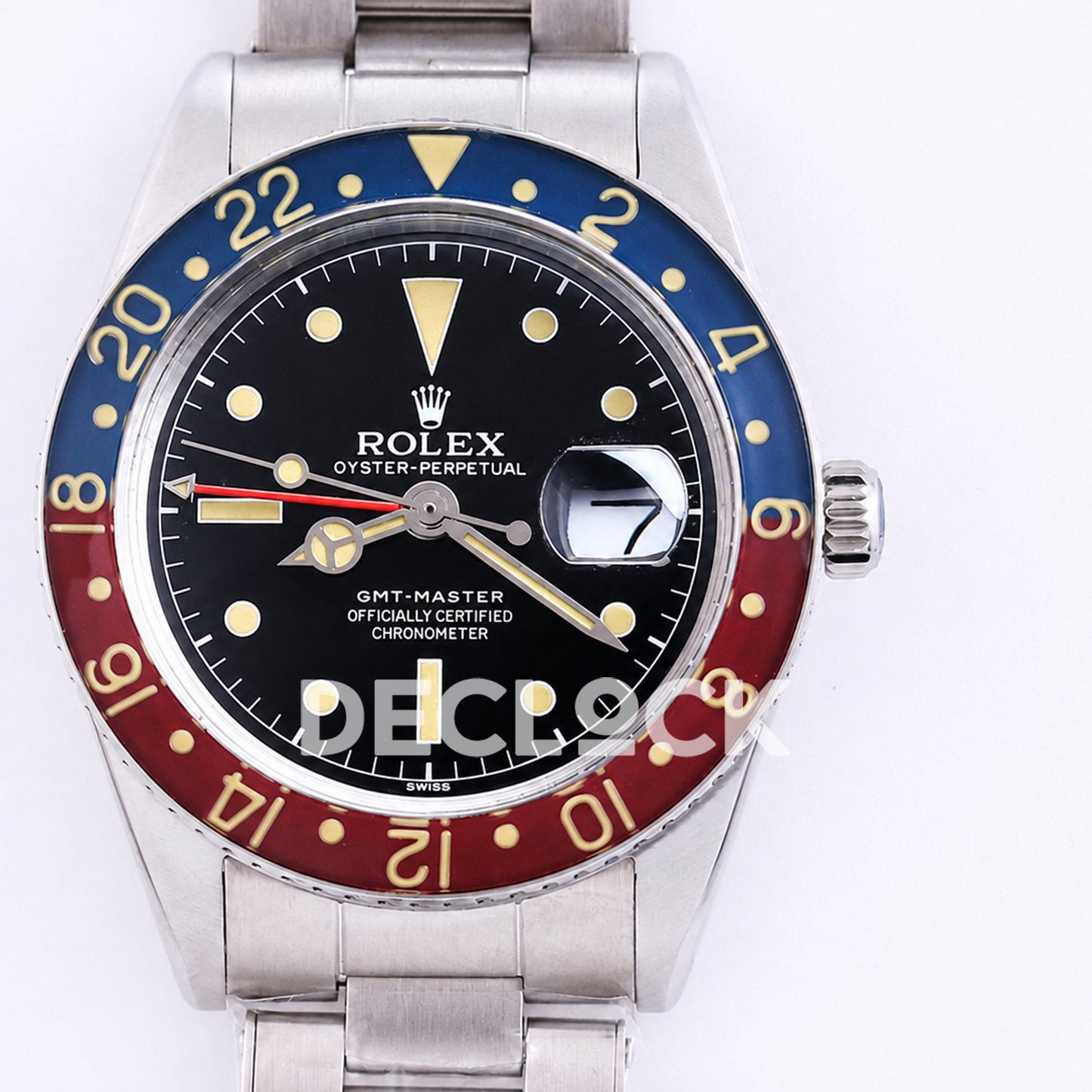 Rolex GMT-Master 6542 'Pepsi' Black Dial 40mm Asian 2836 Vintage