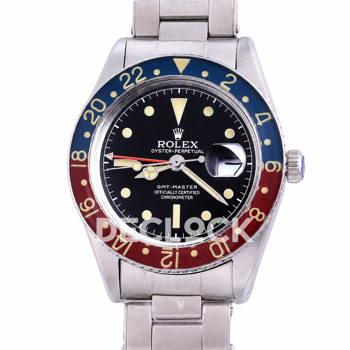Rolex GMT-Master 6542 'Pepsi' Black Dial 40mm Asian 2836 Vintage