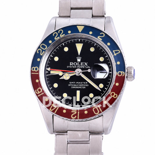 Rolex GMT-Master 1765 'Pepsi' Black Dial 40mm Asian 2836 Vintage