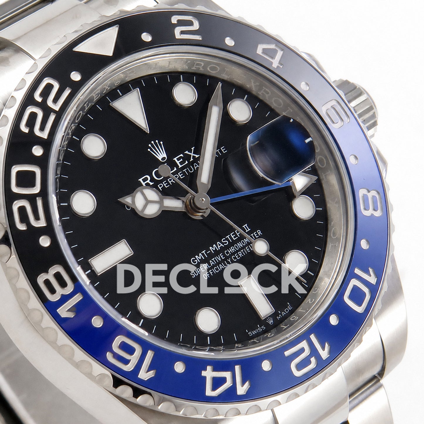 Rolex GMT-Master II 126710BLNR 'Batman' Oyster Clean Plus DD3285 Free Sprung Super Clone