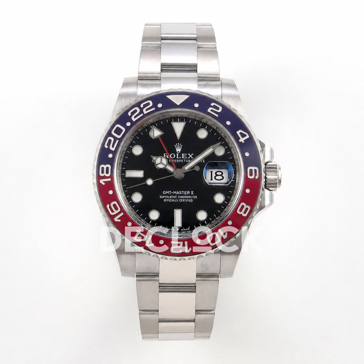 Rolex GMT-Master II 126710BLRO 'Pepsi' Oyster Clean Plus DD3285 Free Sprung Super Clone