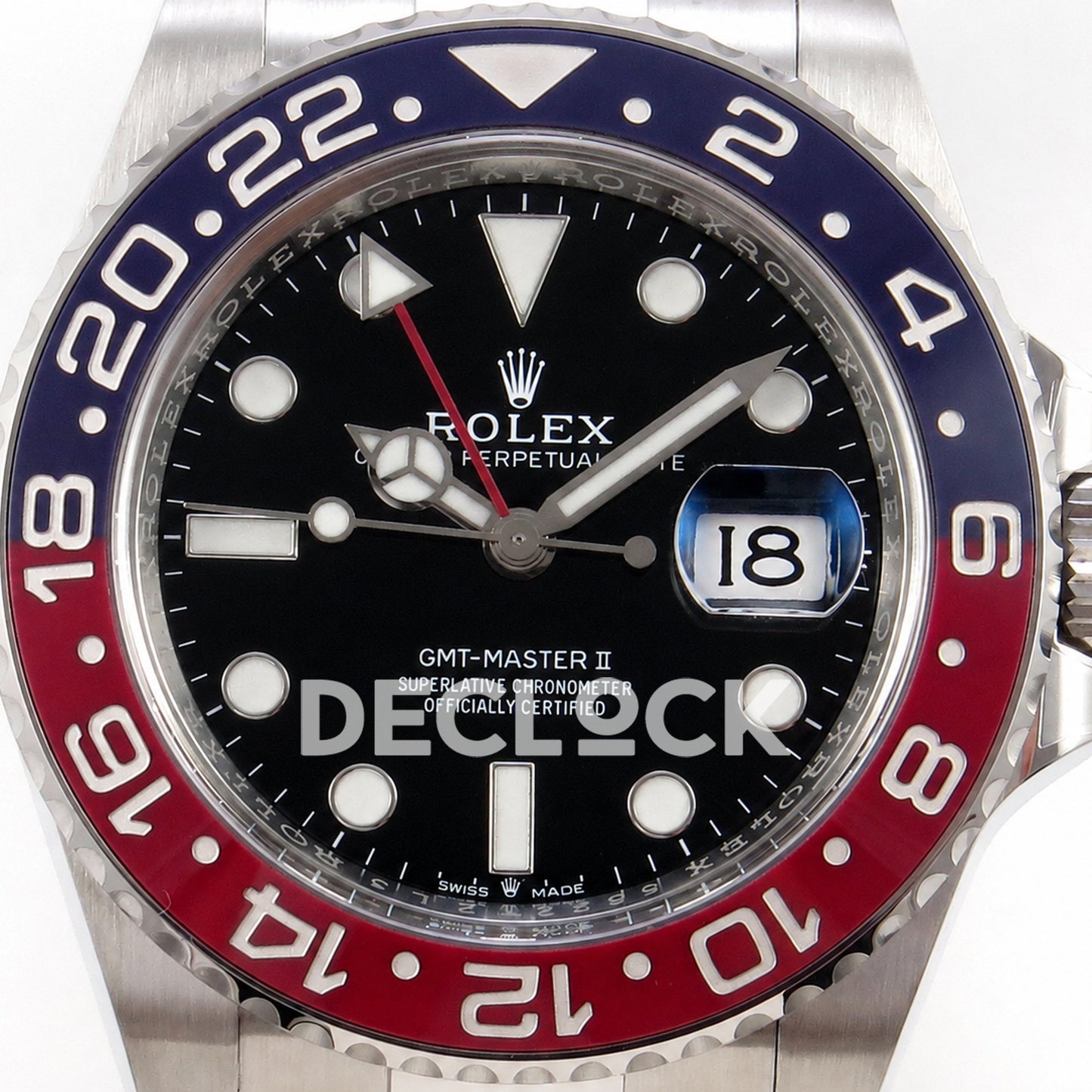 Rolex GMT-Master II 126710BLRO 'Pepsi' Oyster Clean Plus DD3285 Free Sprung Super Clone