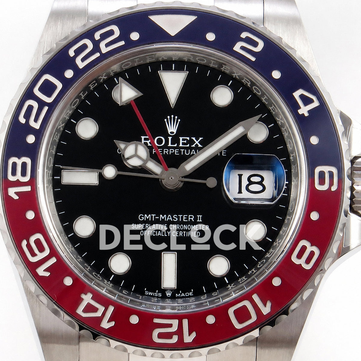 Rolex GMT-Master II 126710BLRO 'Pepsi' Oyster Clean Plus DD3285 Free Sprung Super Clone