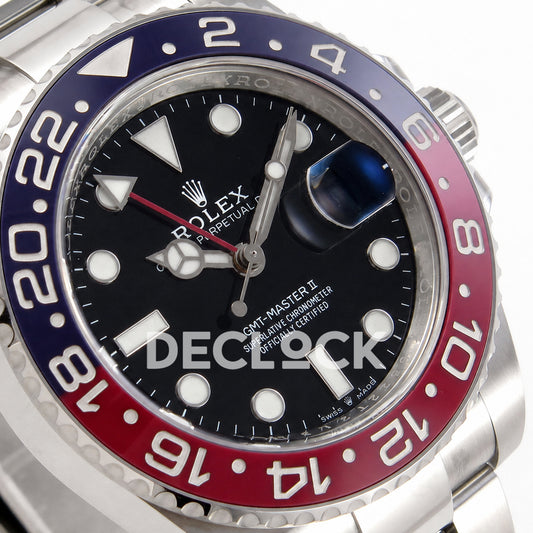 Rolex GMT-Master II 126710BLRO 'Pepsi' Oyster Clean Plus DD3285 Free Sprung Super Clone