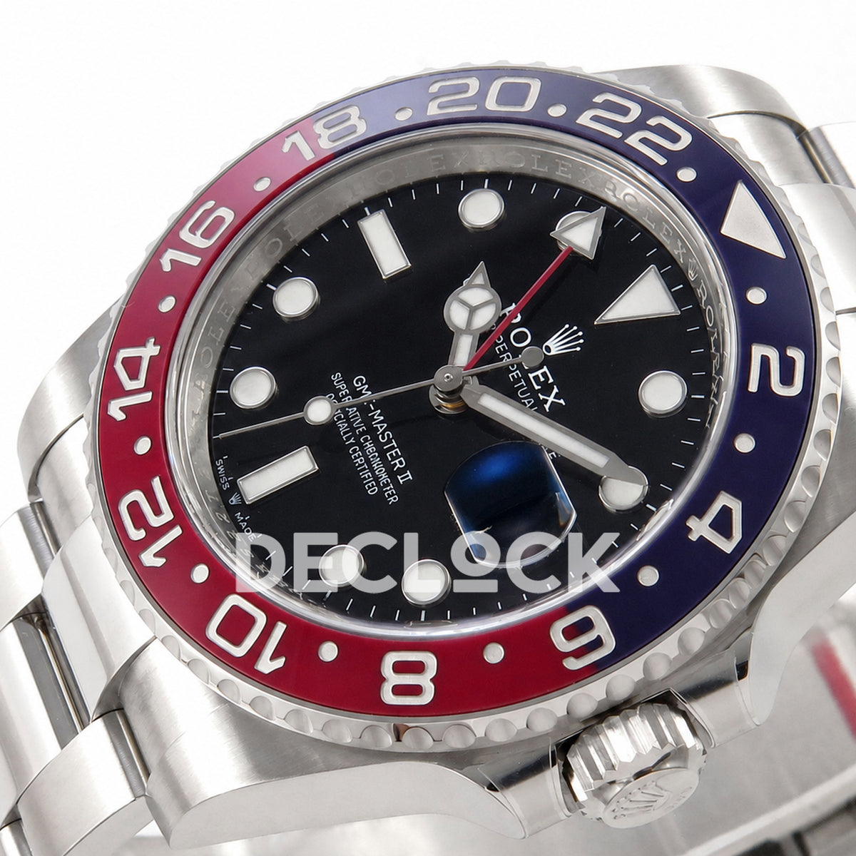 Rolex GMT-Master II 126710BLRO 'Pepsi' Oyster Clean Plus DD3285 Free Sprung Super Clone