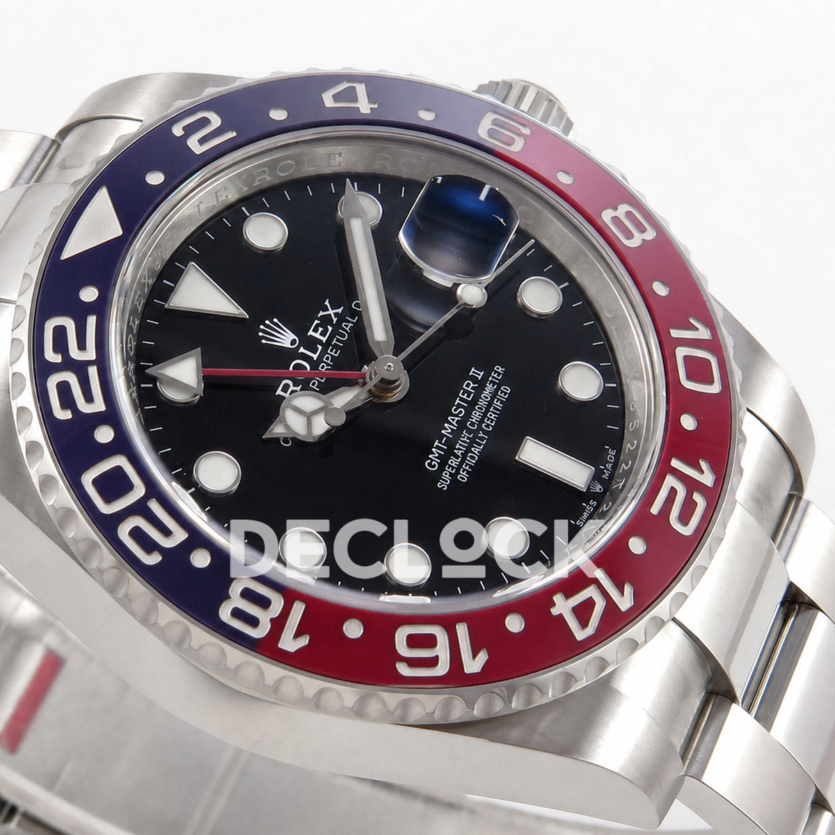 Rolex GMT-Master II 126710BLRO 'Pepsi' Oyster Clean Plus DD3285 Free Sprung Super Clone