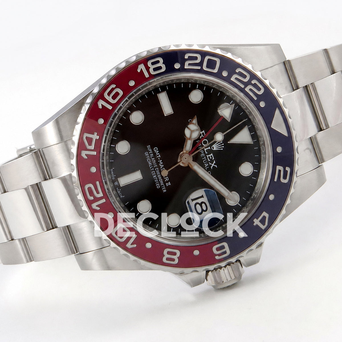 Rolex GMT-Master II 126710BLRO 'Pepsi' Oyster Clean Plus DD3285 Free Sprung Super Clone