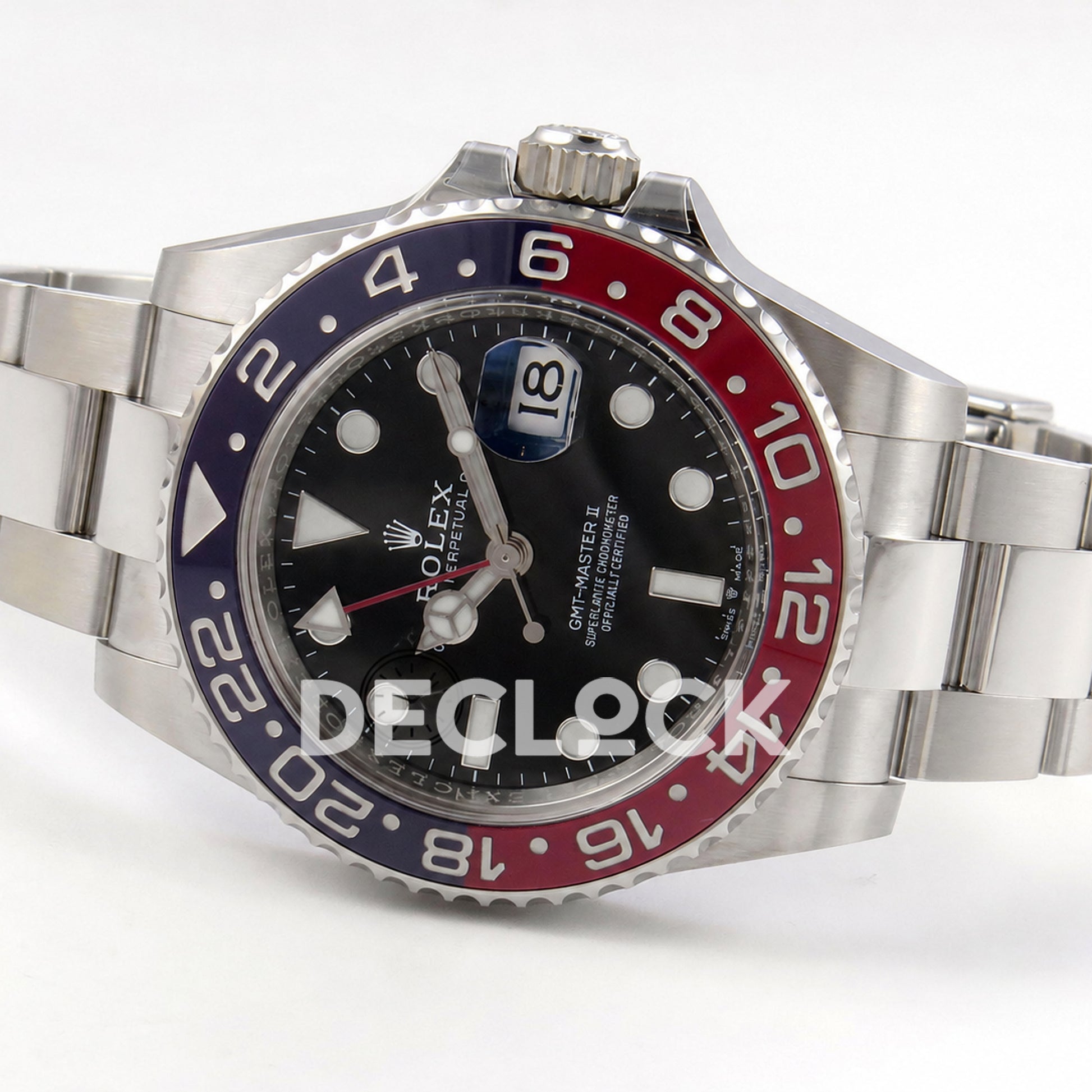 Rolex GMT-Master II 126710BLRO 'Pepsi' Oyster Clean Plus DD3285 Free Sprung Super Clone