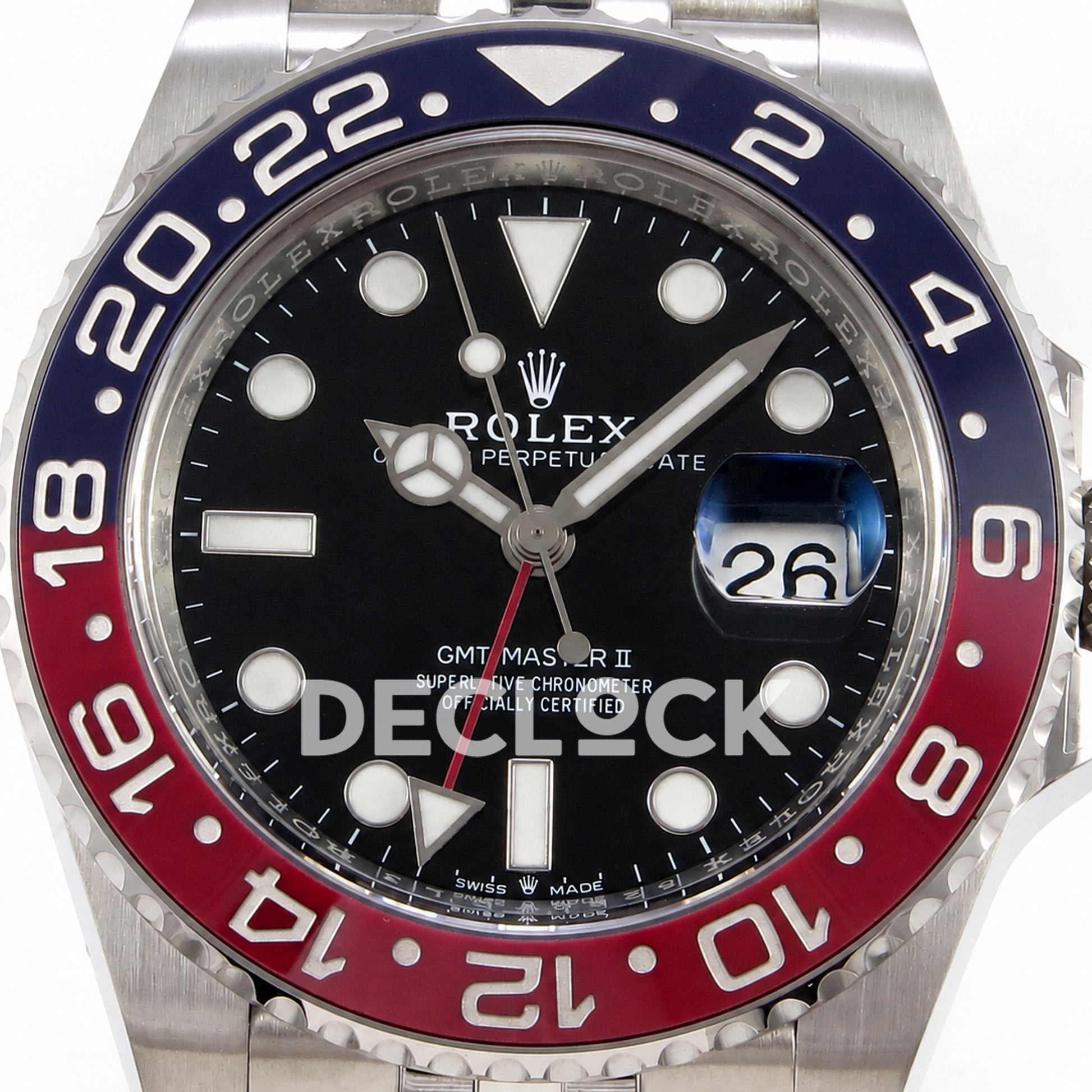 Rolex GMT-Master II 126710BLRO 'Pepsi' Jubilee Clean Plus DD3285 Free Sprung Super Clone