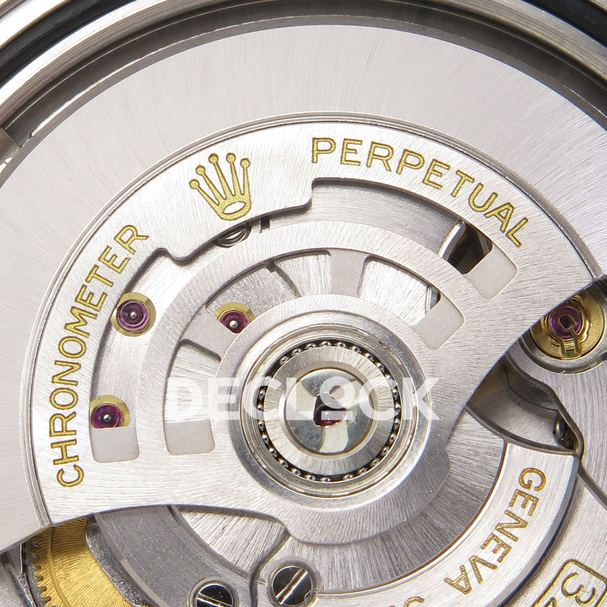 Rolex GMT-Master II 126710BLRO VSF V3s replica - original engraved rotor and bearing close-up