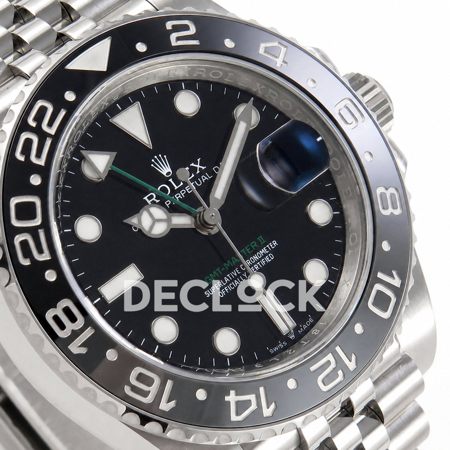 Rolex GMT-Master II 126710GRNR 'Bruce Wayne' Jubilee Clean Plus DD3285 Free Sprung Super Clone