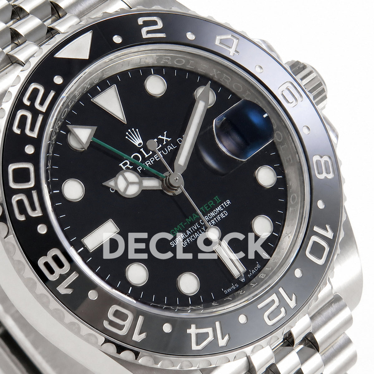 Rolex GMT-Master II 126710GRNR 'Bruce Wayne' Jubilee Clean Plus DD3285 Free Sprung Super Clone