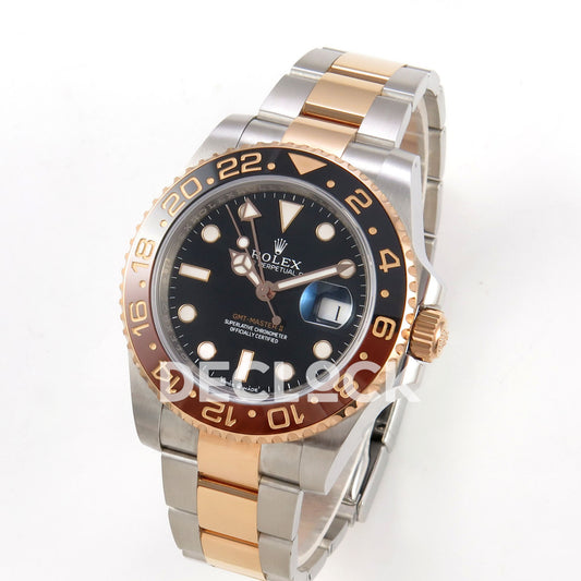 Rolex GMT-Master II 126711 CHNR WF replica, angled front view
