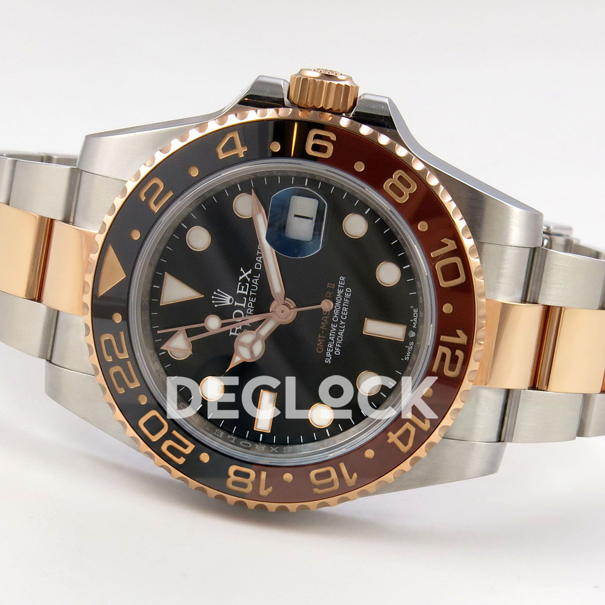 Rolex GMT-Master II 126711 CHNR WF replica, opposite full watch view