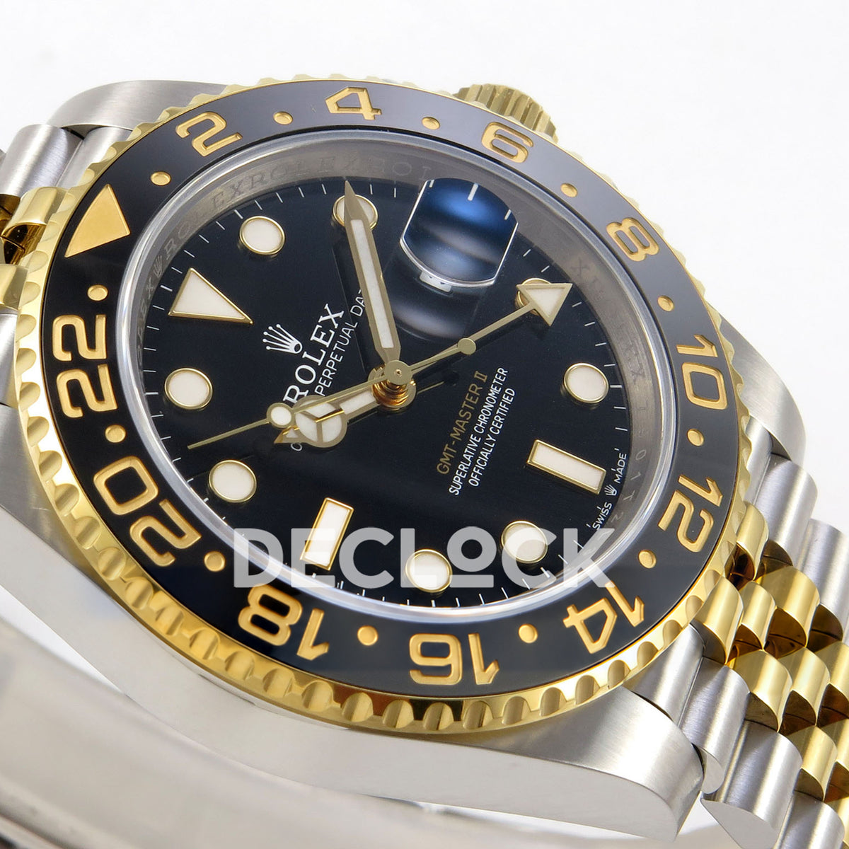 Rolex GMT-Master II 126713 GRNR WF replica, GMT dial detail