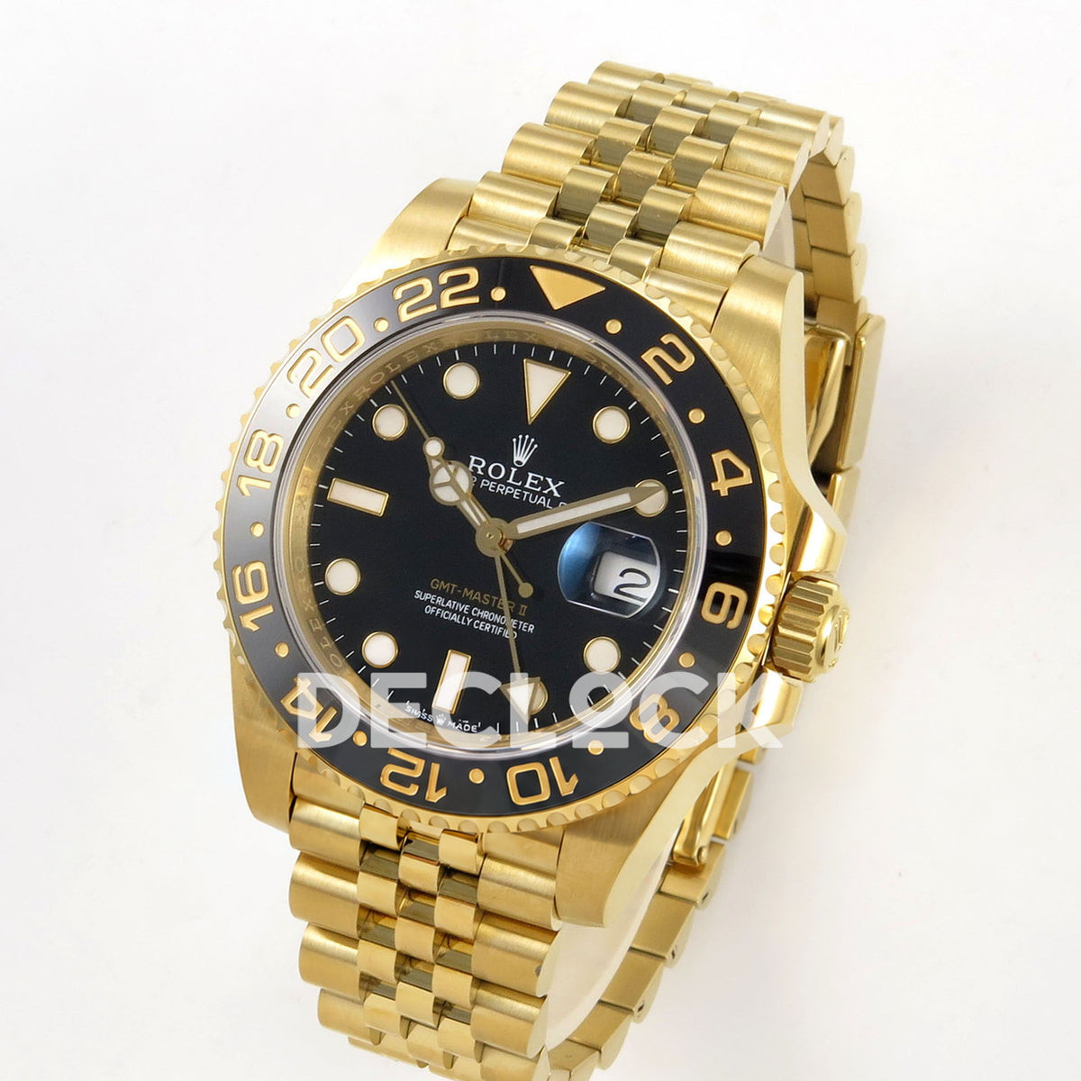 Rolex GMT-Master II 126718 GRNR WF replica, angled front view